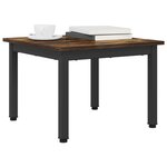 vidaXL Table basse Chêne Fumé 50 x 50 x 36 cm Bois d'ingénierie