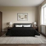 vidaXL Duvet complet toute l'année Matelassé Noir 200 x 220 cm
