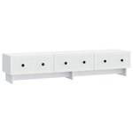 vidaXL Meuble TV Blanc 147 x 34 5 x 30 cm Bois d'ingénierie