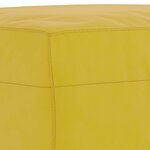 vidaXL Repose-pied Jaune 60x50x41 cm Velours