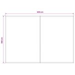vidaXL Toile de rechange pour auvent Rouge et Blanc 600 × 350 cm