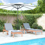 vidaXL Chaises longues lot de 2 199 5x60x74 cm bois massif de douglas