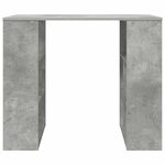 vidaXL Bureau avec étagère Gris 90 x 50 x 75 cm Bois d'ingénierie