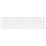 vidaXL Meuble TV mural 2 Pièces Blanc Brillant 60 x 31 x 29.5 cm