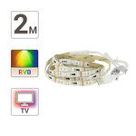 Ruban led tv (kit complet) - 2m - rgb multicolore