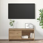 vidaXL Meuble TV chêne artisanal Bois d'ingénierie