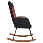 vidaXL Chaise à bascule Patchwork Tissu