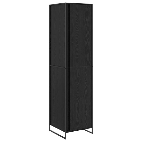vidaXL Garde-robe 2 Pièces Chêne noir 50 x 50 x 200 cm Bois d'ingénierie