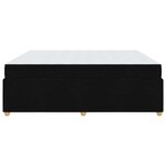 vidaXL Cadre de lit avec matelas Noir 180 x 200 cm tissu