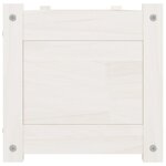 Vidaxl lit surélevé de jardin blanc 150x31x31 cm bois de sapin massif
