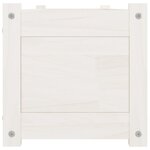 vidaXL Lit surélevé de jardin Blanc 150x31x31 cm Bois de sapin massif