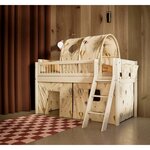 Flexa DAWN Tente-grotte textile pour lit 90 cm Motif montgolfieres