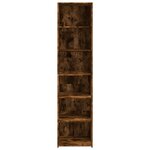 vidaXL Buffet haut chêne fumé 45x41x185 cm bois d'ingénierie