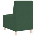 vidaXL Unité de Sofa Modulaire Sans Accoudoirs 2 Pièces Vert jungle