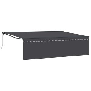 vidaXL Auvent Rétractable Anthracite 500 × 300 cm
