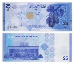 Billet de Collection 25 Pounds 2025 Syrie – Neuf – P120