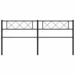 vidaXL Tête de lit de remplacement métal noir 193 cm