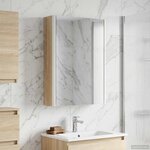 vidaXL Armoire Miroir de Salle de Bain Chêne Sonoma 33 x 11 5 x 50 cm