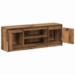 vidaXL Meuble TV Marron 139 5 x 34 x 50 cm Bois d'ingénierie