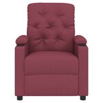 vidaXL Fauteuil de massage Rouge bordeaux Tissu