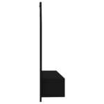Vidaxl meuble tv mural noir 102x23 5x90 cm aggloméré