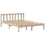 vidaXL Lit bibliothèque sans matelas 120x200 cm bois de pin massif