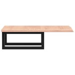 vidaXL Étagère de vasque murale acier et bois de chêne massif