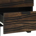 vidaXL Cabinet de chevet Noyer 40 x 33 x 46 cm Bois d'acacia massif