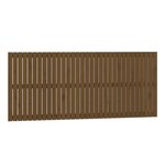 vidaXL Tête de lit murale Marron miel 204x3x90 cm Bois massif de pin