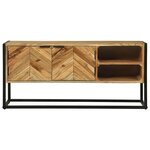 vidaXL Meuble TV 110x30x50 cm Bois d'acacia massif