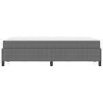 vidaXL Cadre de lit avec matelas Gris clair 120 x 190 cm tissu