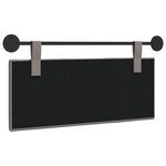 vidaXL Tête de lit suspendue Taupe Velours