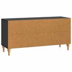 vidaXL Meuble TV Noir 102 x 34 5 x 50 cm Bois d'ingénierie