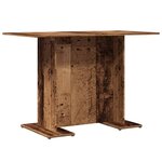vidaXL Table à manger vieux bois 110 x 60 x 75 cm bois ingénierie