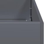 vidaXL Jardinière anthracite 100x100x30 cm acier