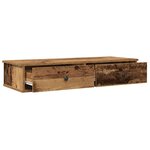 vidaXL Étagère murale avec tiroirs vieux bois bois d'ingénierie