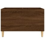 vidaXL Armoire à disques chêne marron 74 5x38x48 cm bois d'ingénierie