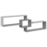 vidaXL Armoire murale 158x18x53 cm sonoma gris bois d'ingénierie