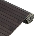 vidaXL Tapis rectangulaire marron foncé 60x500 cm bambou