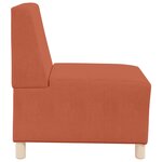 vidaXL Unité de Sofa Modulaire Sans Accoudoirs 3 Pièces Orange