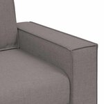 vidaXL Canapé-chaise Taupe 60 cm Tissu