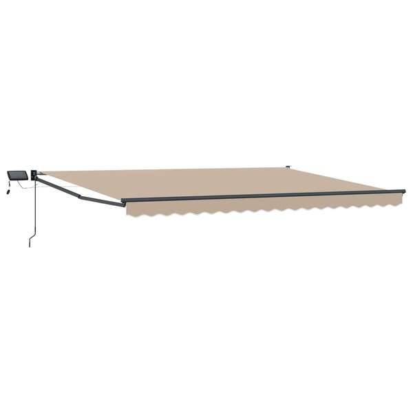 vidaXL Store rétractable manuel avec LEDs 4 5 × 3 m