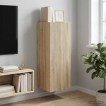 vidaXL Armoire Murale 33 x 34 5 x 90 cm Bois d'ingénierie Chêne Sonoma