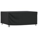 vidaXL Housse de salon de jardin noir 225x143x90 cm imperméable 420D