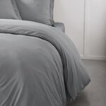 Housse de couette - 220 x 240 cm uni - Acier