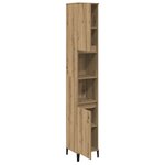 vidaXL Armoire de salle de bain chêne artisanal 30x30x190 cm