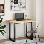 vidaXL Dessus de bureau non traité 80x70x4 cm bois d'acacia massif