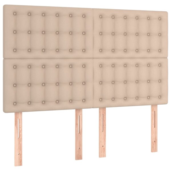 vidaXL Têtes de lit 4 Pièces Cappuccino 72x5x78/88 cm Similicuir