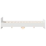 vidaXL Cadre de lit sans matelas blanc 160x200 cm