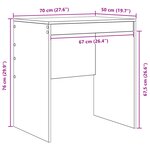 vidaXL Bureau d'écriture Bois ancien MDF 70 x 50 x 76 cm Simple